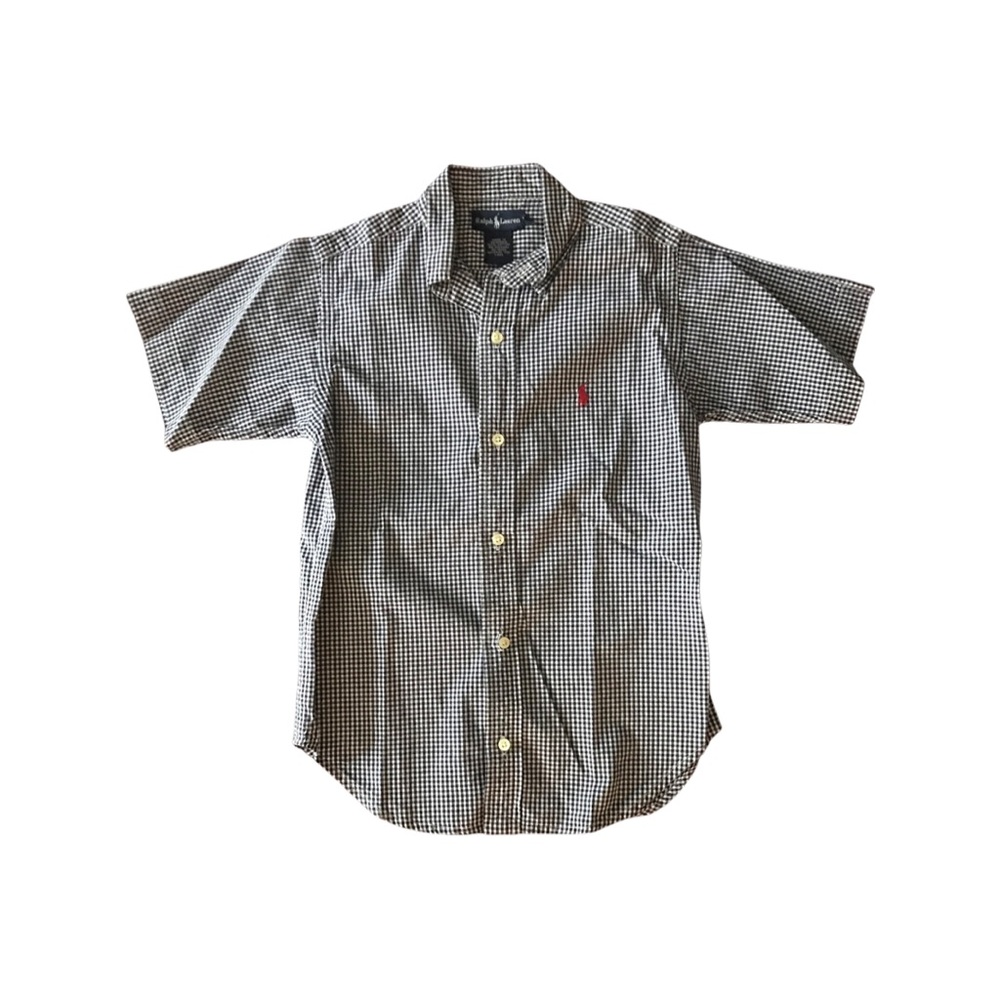 RALPH LAUREN Boys Short Sleeve Dress Shirt